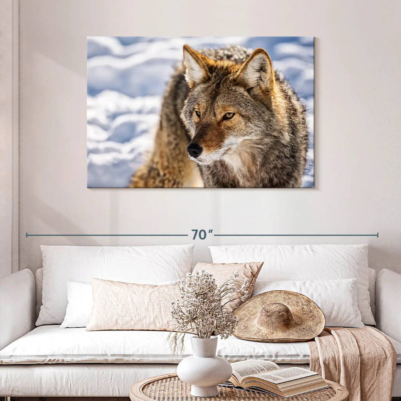 Hunting Wolf, 30" H x 45" W