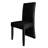 Black Wooden Dining Chair With Corduroy Cover-2119460439