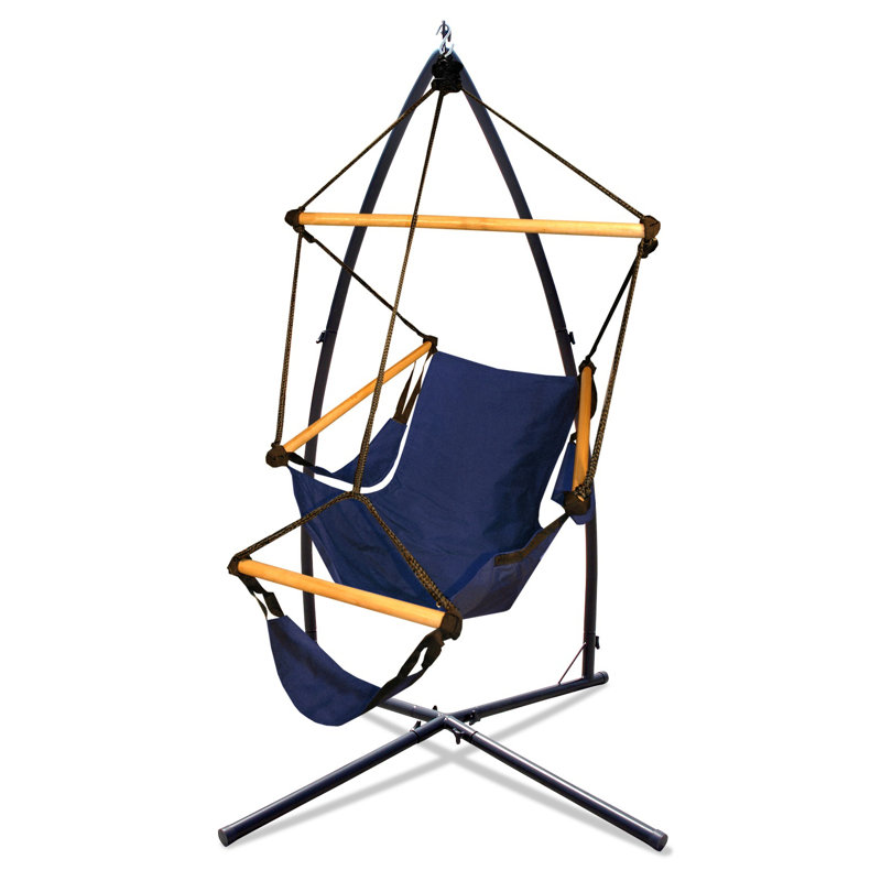 Chaise hamac avec support BELLAVIA Summit, Bleu minuit