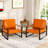 Angellina Faux Leather Armchair-1299128893