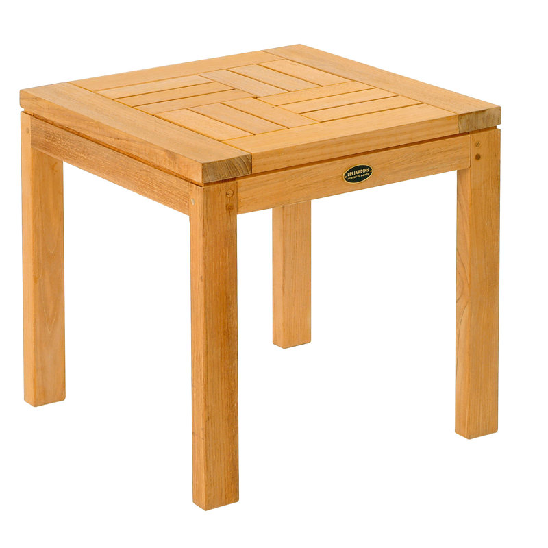 Table d’appoint en croix criss Teak