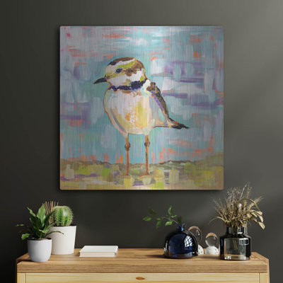 "Coastal Plover II" par Jeanette Vertentes, art mural en métal "par Jeanette Vertentes