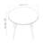 Neufeld Round Metal Base Dining Table