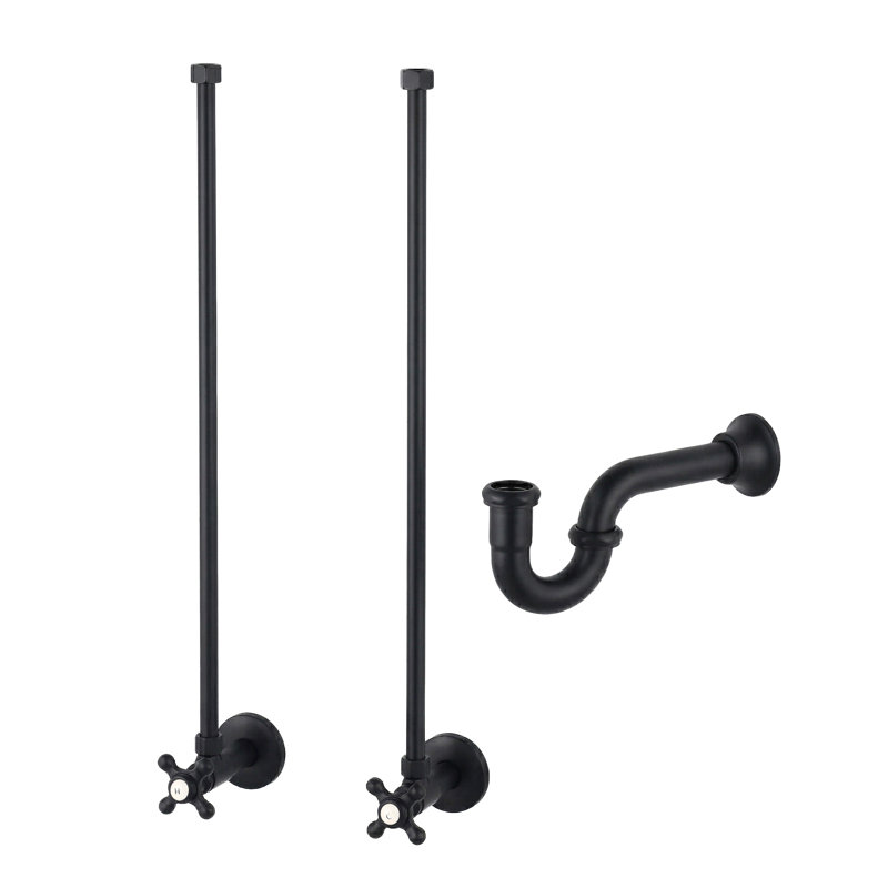 Nécessaire d'alimentation en eau Classic P-Trap, Matte Black