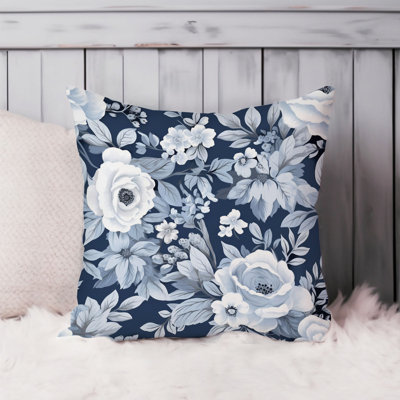 Floral Elegance Flowers IX Pillow Cover
