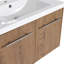 Meuble-lavabo à fermeture en douceur 30 po avec évier, pour petite salle de bain (emballage KD)