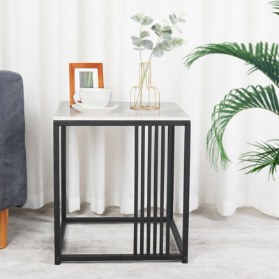 Leocadio Stone Top End Table