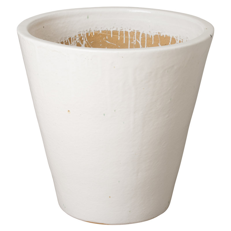 Pot à fleurs Lowden, H 26 po x l 26 po x P 26 po, Blanc