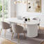 Bureau de direction moderne 63 pouces, bureau à domicile blanc