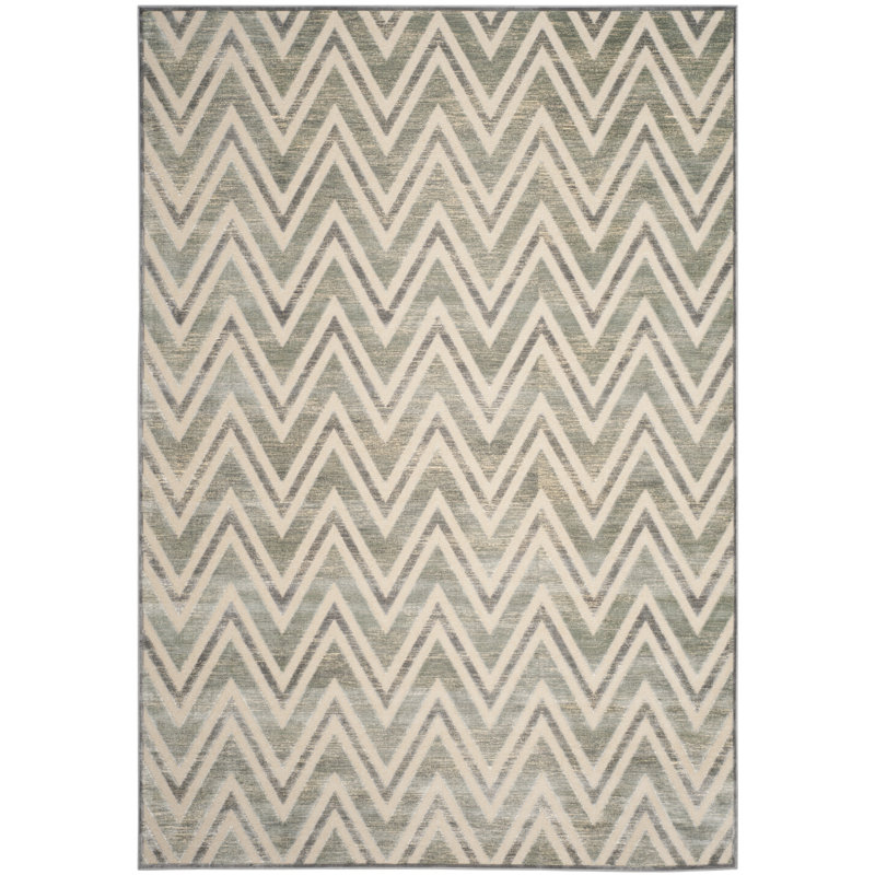 Haileymarie Performance Chevron Rug, Rectangle 8' x 10'