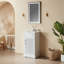 Meuble-lavabo simple autoportant entièrement assemblé avec plateau