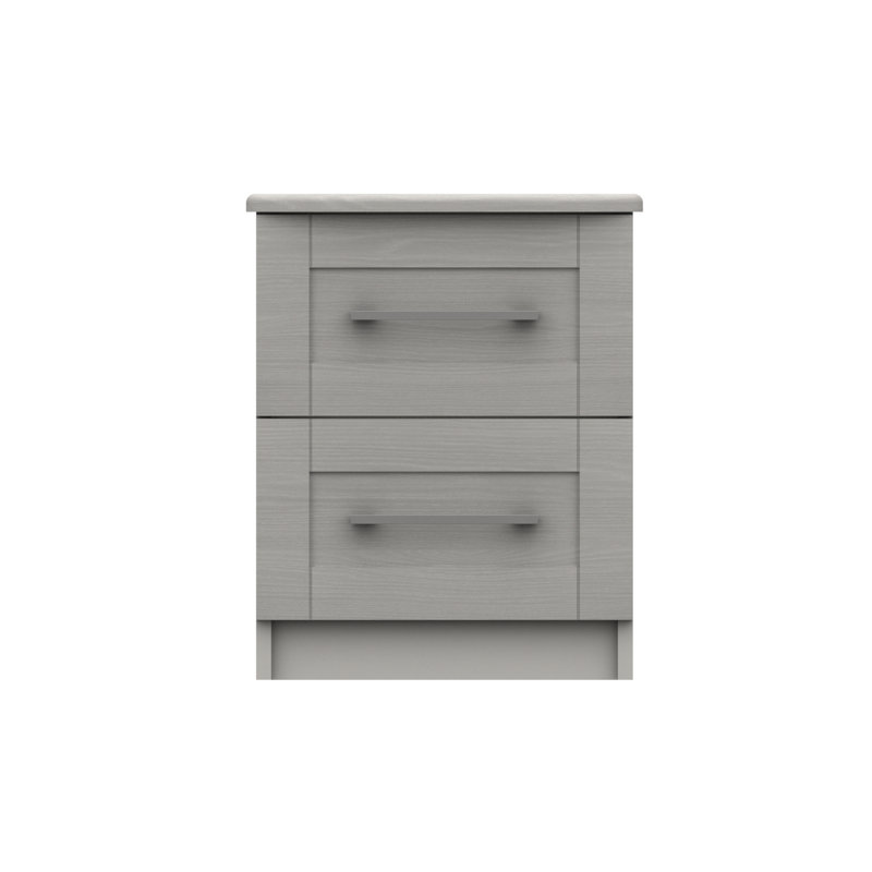 Alishma 39.8cm W Manufactured Wood Bedside Table, Light Grey