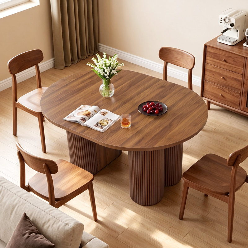Table à manger extensible, Walnut