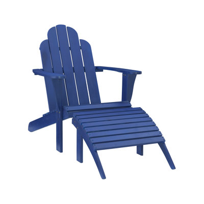 Langport Solid Wood Adirondack Chair by Beachcrest Home