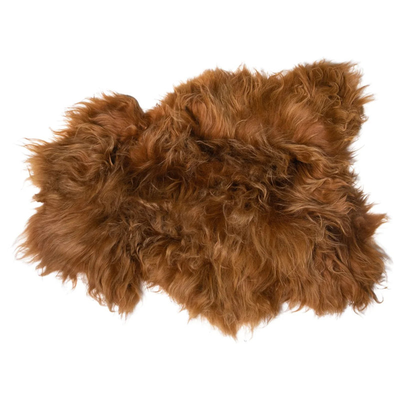Sheepskin Standard 60cm X 90cm Area Rug, Copper
