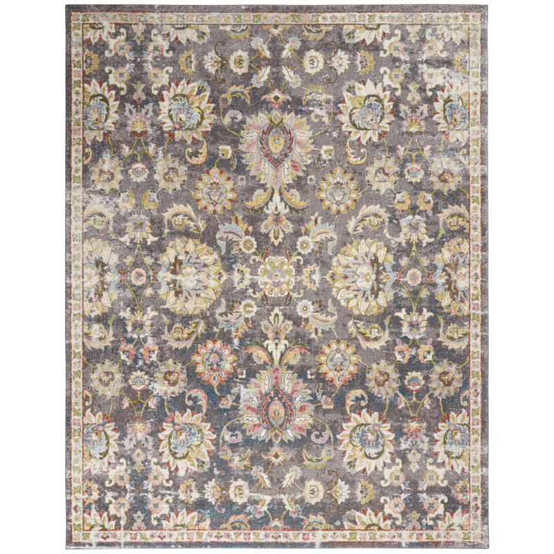 Tapis oriental gris anthracite Express, Rectangle 9 pi x 12 pi