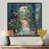 Toile avec cadre flottant noir