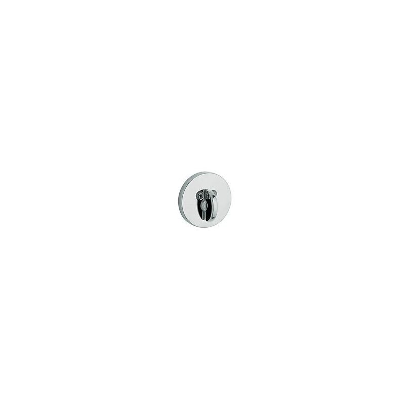 Contemporary Single Cylinder Patio Deadbolt for 2-1/8" Bore Hole, Yes, Polished Chrome