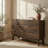 Mid-Century Modern 47" Solid Wood Drawer Dresser Walnut-1783316810