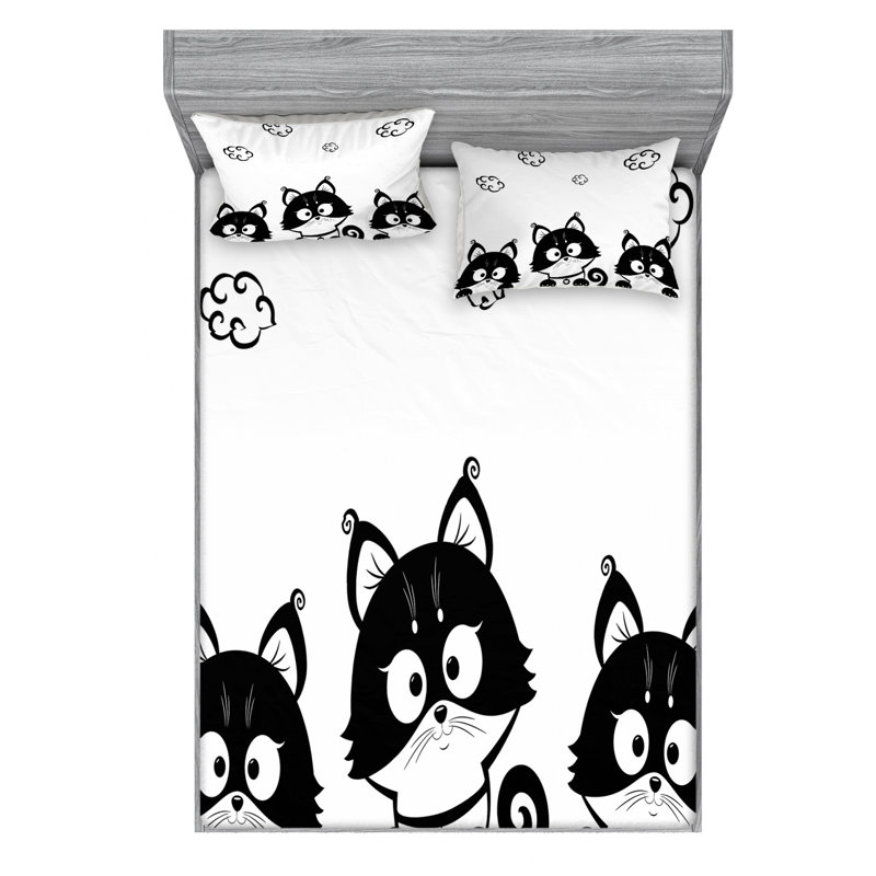 Microfiber Sheet Set, Full Sheet Set with Fitted Sheet