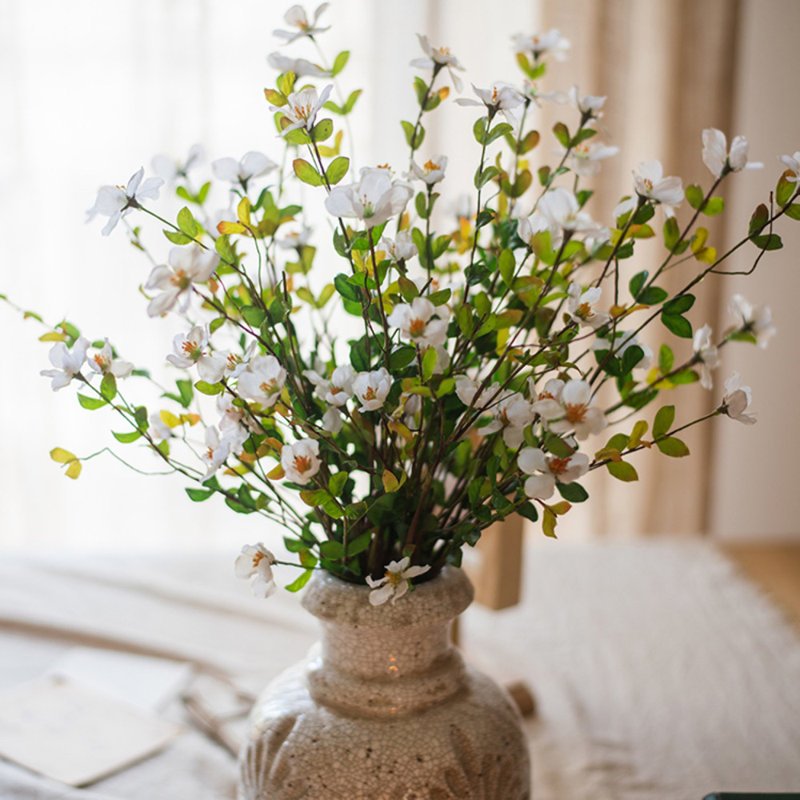 Tige de gaura en soie, 5 tiges, Vert