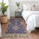 Machine Washable Indoor/Outdoor Xhevrie Purple Rug