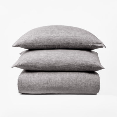 Damara Sham, Grey Chambray, Standard