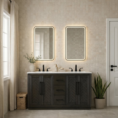 Meuble-lavabo double 72 po