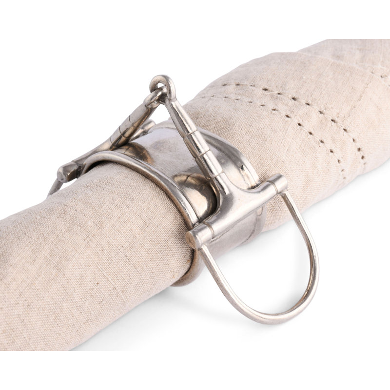 Equestrian Pewter Horse Bit Napkin Ring