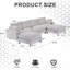Canapé modulaire moderne en velours côtelé, ensemble de canapé en forme de L convertible en U avec coussin, canapé modulaire surdimensionné avec repose-pieds-1212785325
