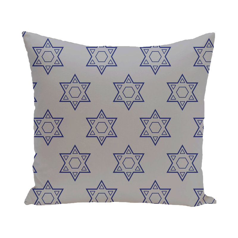 Housse et insert de coussin carré, H 16 po x l 16 po, Bleu-gris