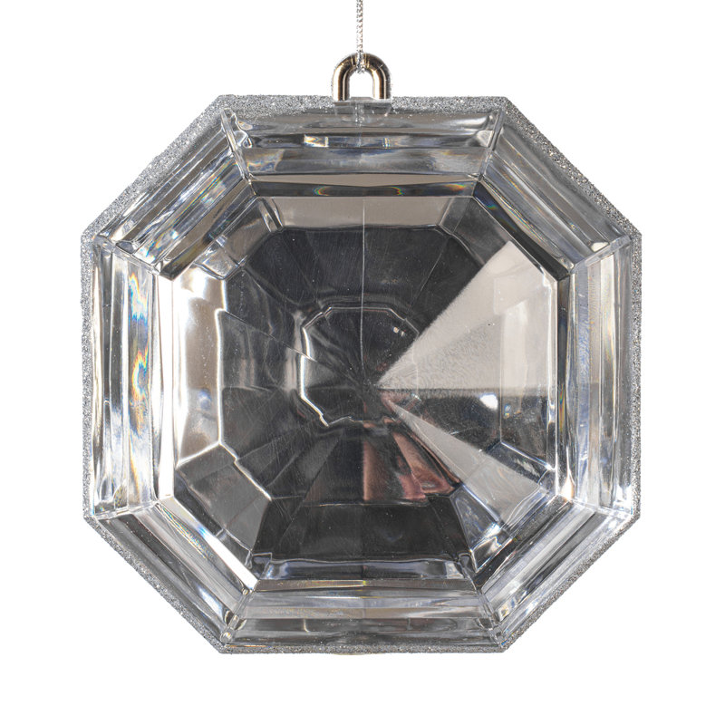 Ornement en forme de paillettes carrées de 6 po Melbeta The Holiday Aisle®., Argent