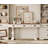 Laziza 60-inch Vintage Executive Desk with Charging Station,  featuring T-Style Solid Wood Legs with Anti-slip Tips, 3 Deep Drawers and Ergonomic Scalloped Edges-516281857