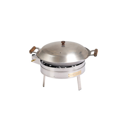 3-tlg. Wok-Set GrillSymbol aus Edelstahl