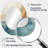 Gold And Blue Paint Fusion I - Abstract Oval Decorative Mirror On Metal-918008453