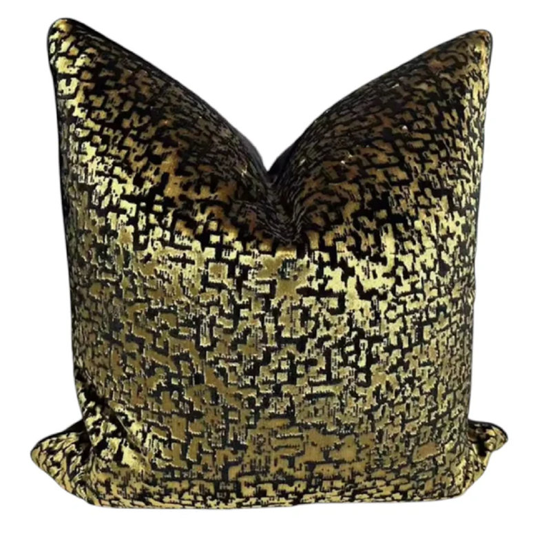 L'or Pillow Cover Black Gold