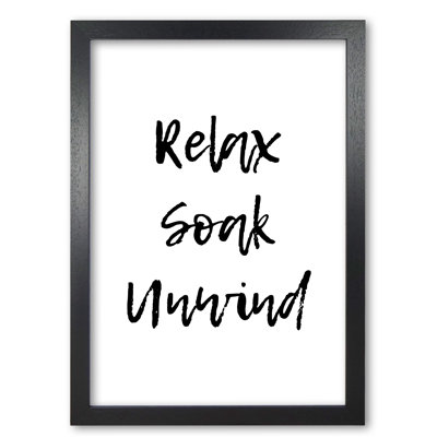 Relax Soak Unwind - Print