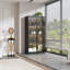 Vitrine H 59,8 po avec DEL et porte en verre-1901573647