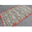 Tapis turc Oushak rétro fait à la main à motif floral idéal pour les chambres à coucher et les salles à manger bleu / rose