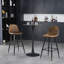 Blakesburg Upholstered Counter Stool with Metal Frame-868600543