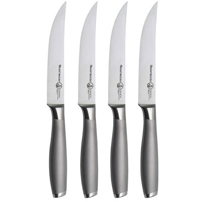 Messermeister 4 Piece Stainless Steel Steak Knife Set