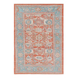 Oushak Hand Knotted Floral Area Rug