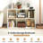 6-Cube Bookcase Modern 3-Tier Storage Organizer Horizontal Vertical Bookshelf