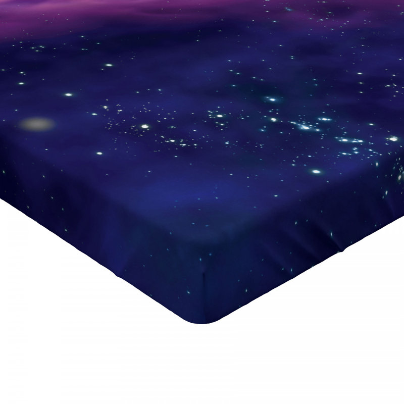 Microfiber Abstract Fitted Sheet, Twin Fitted Sheet
