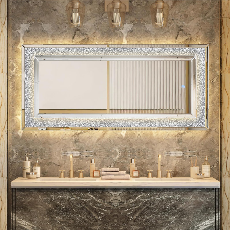 Lathe Glass Frame Mirror, Yes