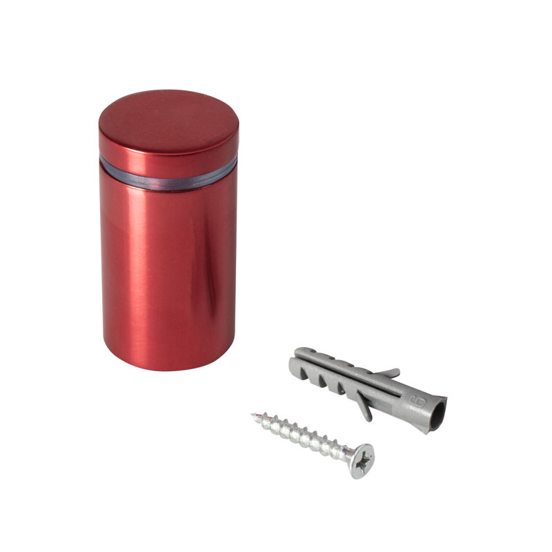 Panneau de fixation facile à fixer, Rouge, H 1,5 po x l 1 po x P 1 po