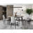 Kiylee Stone Top Metal Base Dining Table