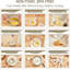 Ensemble d'ustensiles de cuisine 34 pièces en silicone antiadhésif avec poignée en bois (blanc crème - 34P)