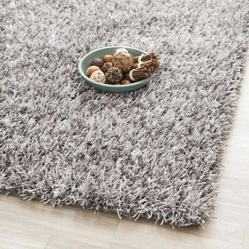 Kamryn Solid Colour Hand Woven Area Rug, Rectangle 61 x 91 cm