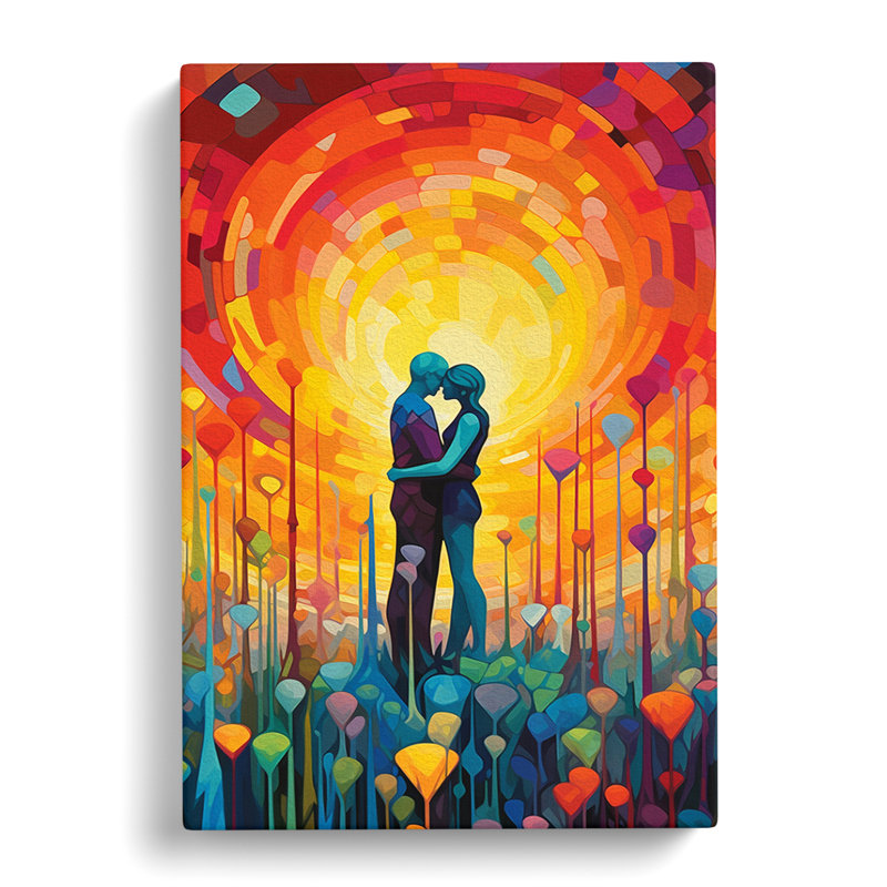 Lovers Colour Field No.3 - Wrapped Canvas, 50cm H x 35cm W x 3cm D